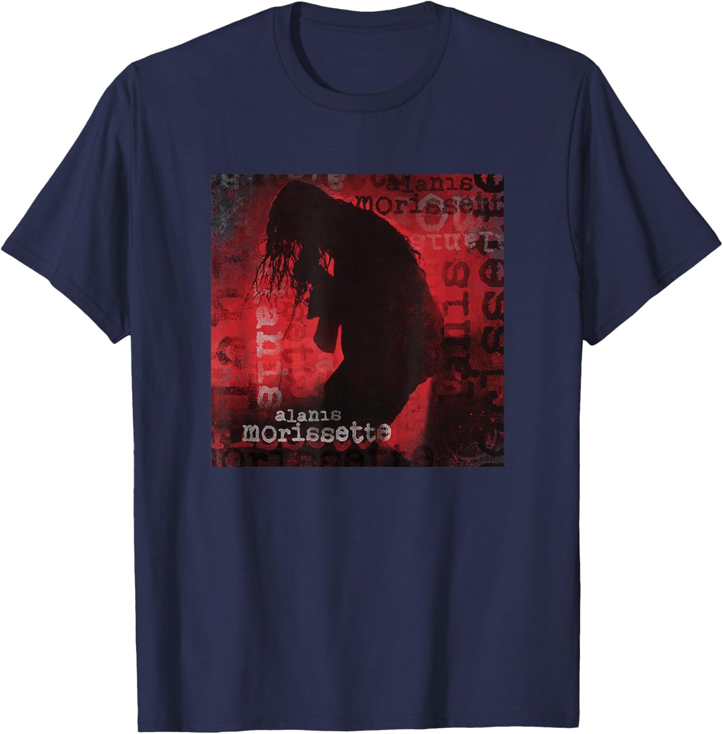 Alanis Morissette - Ironic Silhouette T-Shirt - T-Shirt | Navy