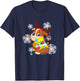 PAW Patrol Christmas Rubble Dressed As Reindeer Cute T-Shirt - T-Shirt | Navy