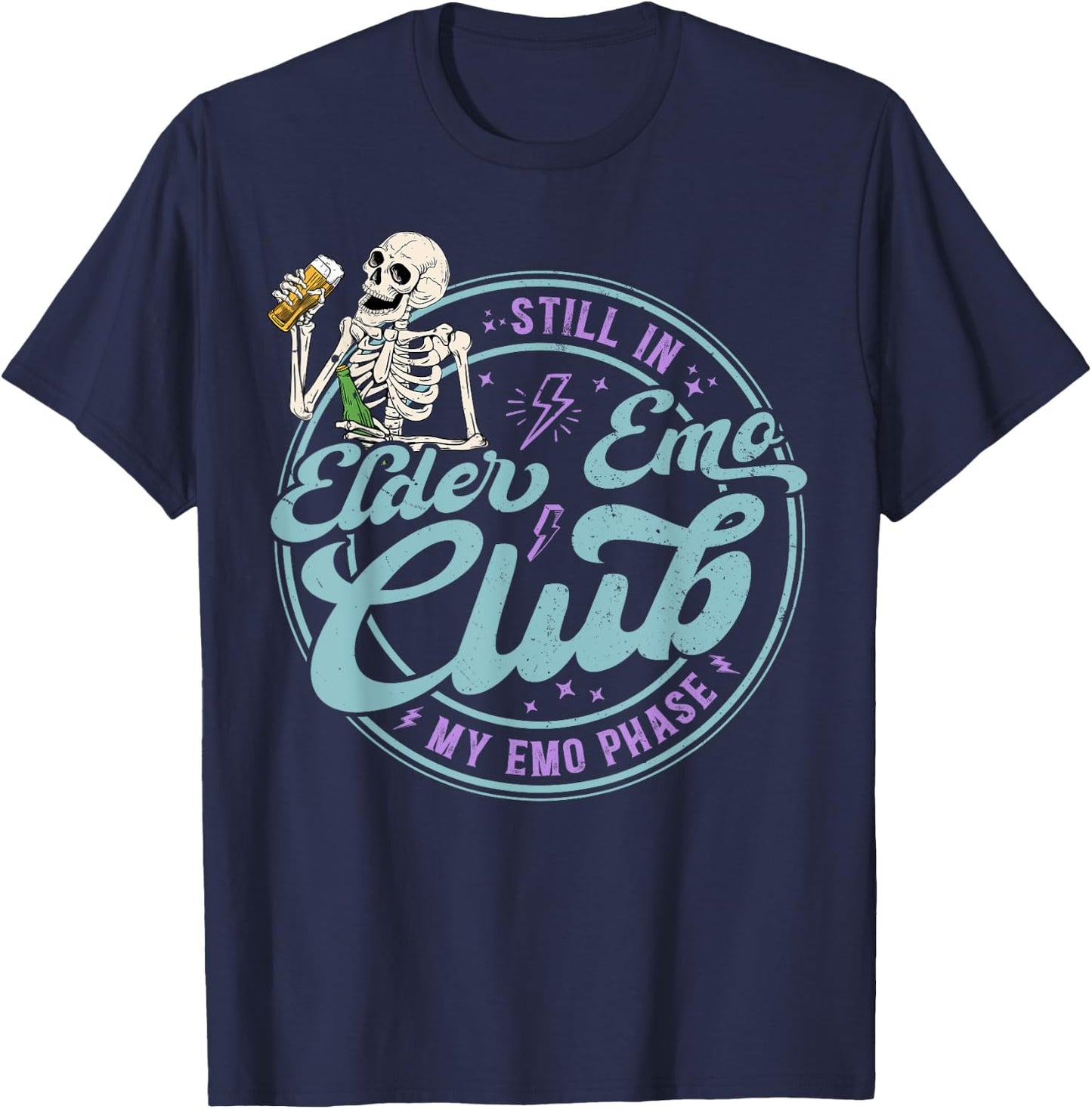 Still In Elder Emo Club My Emo Phase T-Shirt - T-Shirt | Navy