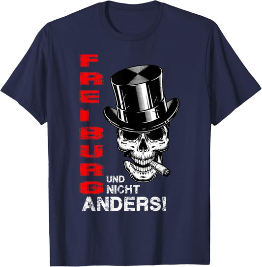 Freiburg Shirt Freiburger Boys' Football Tradition Ultras T-Shirt - T-Shirt | Navy