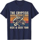 The Cryptids Hide & Seek Tour CryptidBigfoot Mothman UFO T-Shirt - T-Shirt | Navy