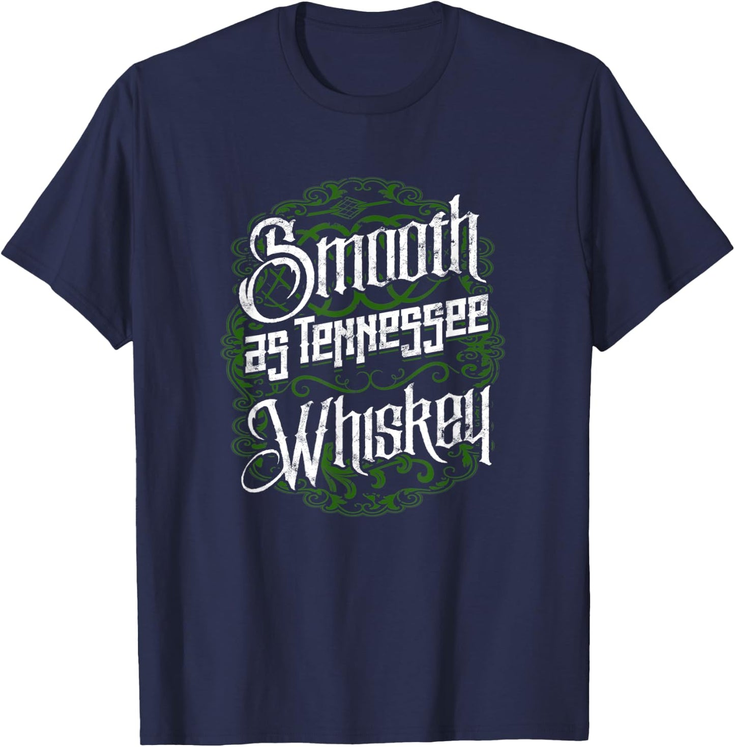 Smooth as Tennessee Whiskey - Beer Cocktails Party Drinking T-Shirt - T-Shirt | Navy