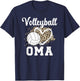 Volleyball Oma Leopard Grandma Oma Of A Volleyball Player T-Shirt - T-Shirt | Navy