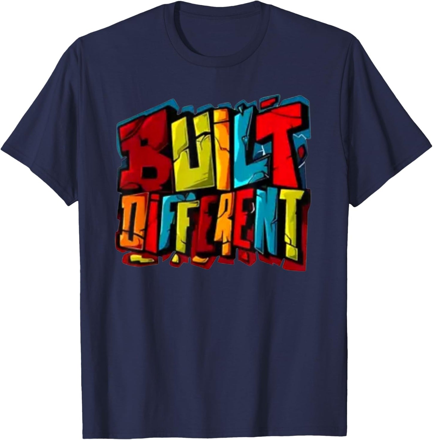 Built Different - Unique Identity T-Shirt - T-Shirt | Navy