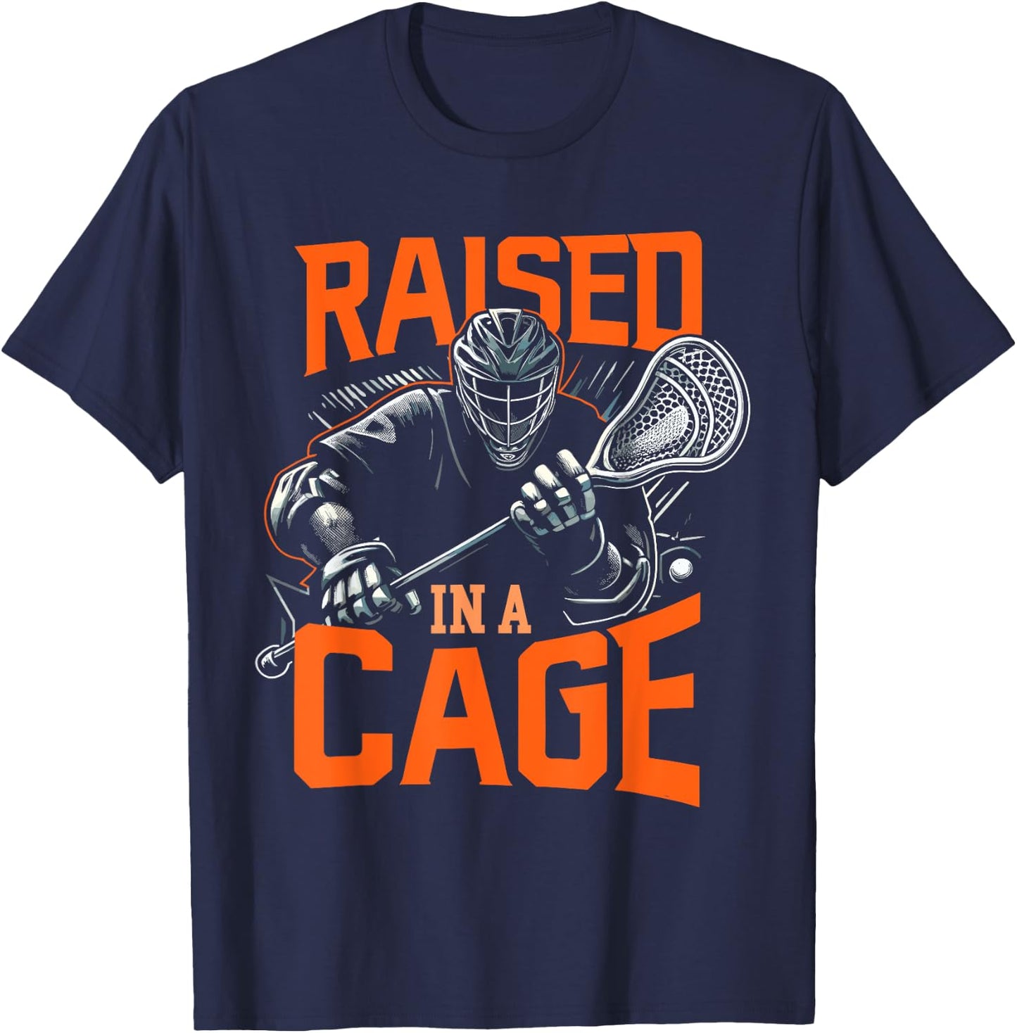 Goalkeeper Lax Goalie Lacrosse Goalie Lacrosse Player T-Shirt - T-Shirt | Navy