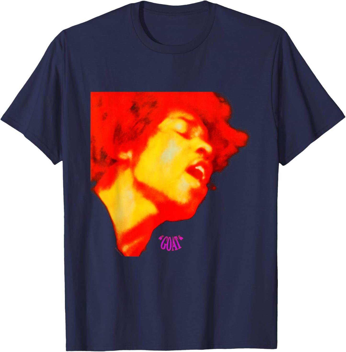 Karl Ferris Jimi Hendrix Electric Ladyland Cover GOAT T-Shirt - T-Shirt | Navy