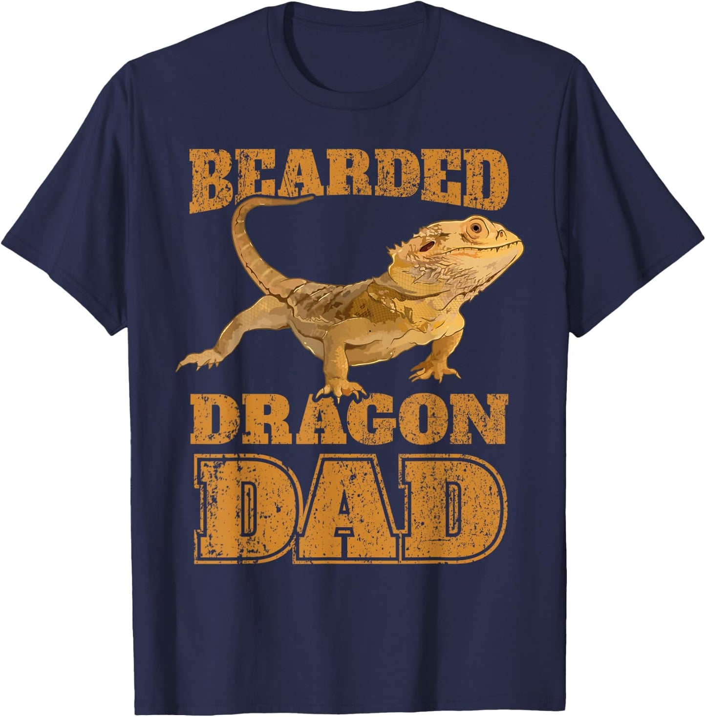 Bearded Dragon Dad Papa Bearded Dragon Father T-Shirt - T-Shirt | Navy