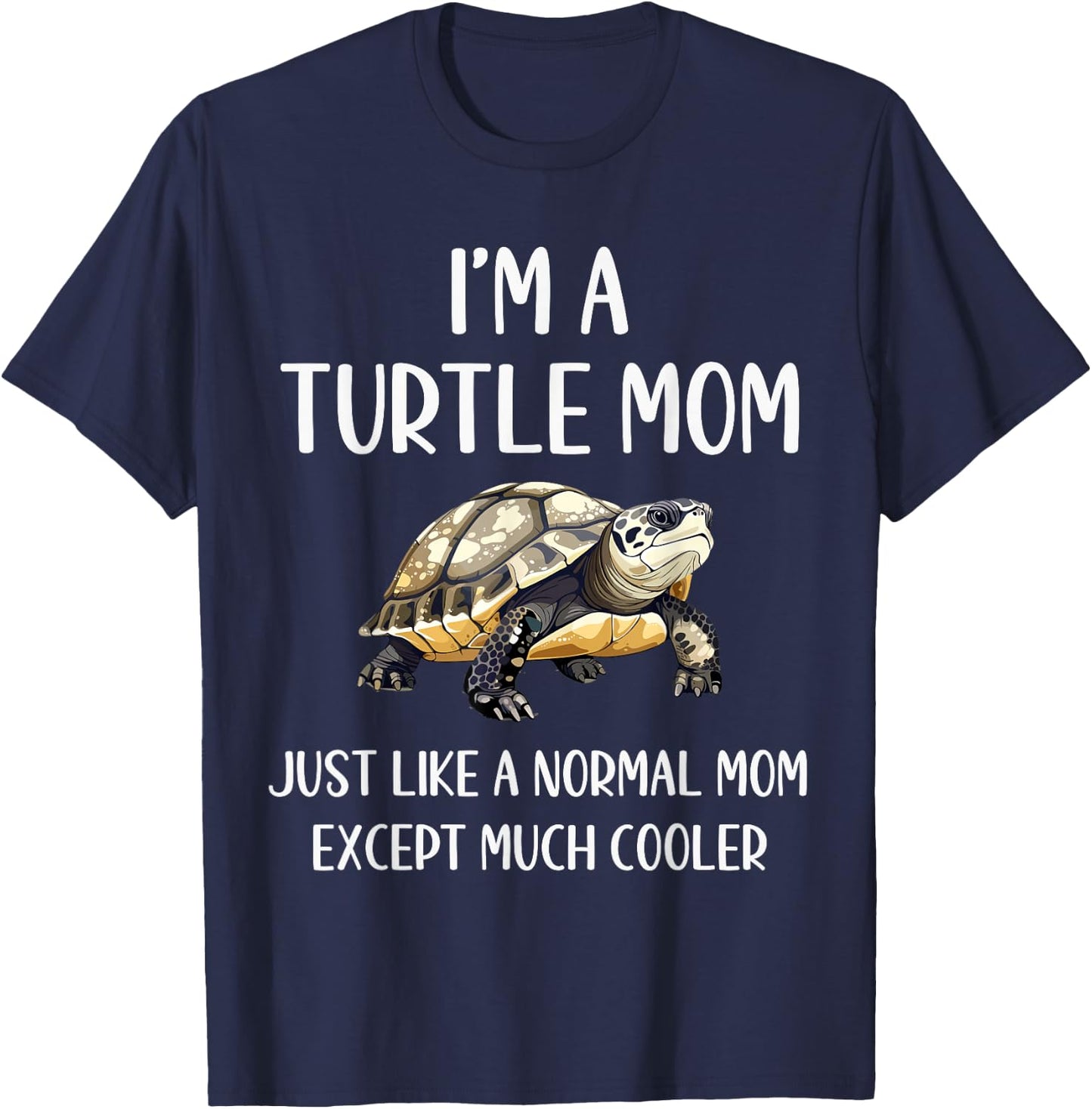 Turtle Mom Definition Funny Turtle Animals Lover Mothers Day T-Shirt - T-Shirt | Navy