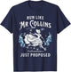 Run Like Mr Collins Just Proposed Funny Books and Running T-Shirt - T-Shirt | Navy