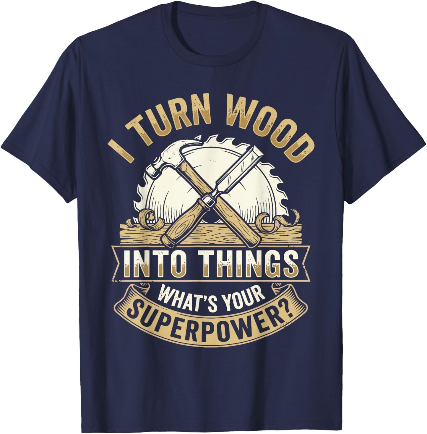 Cool Woodworker Design Women Woodworking Woodworker T-Shirt - T-Shirt | Navy