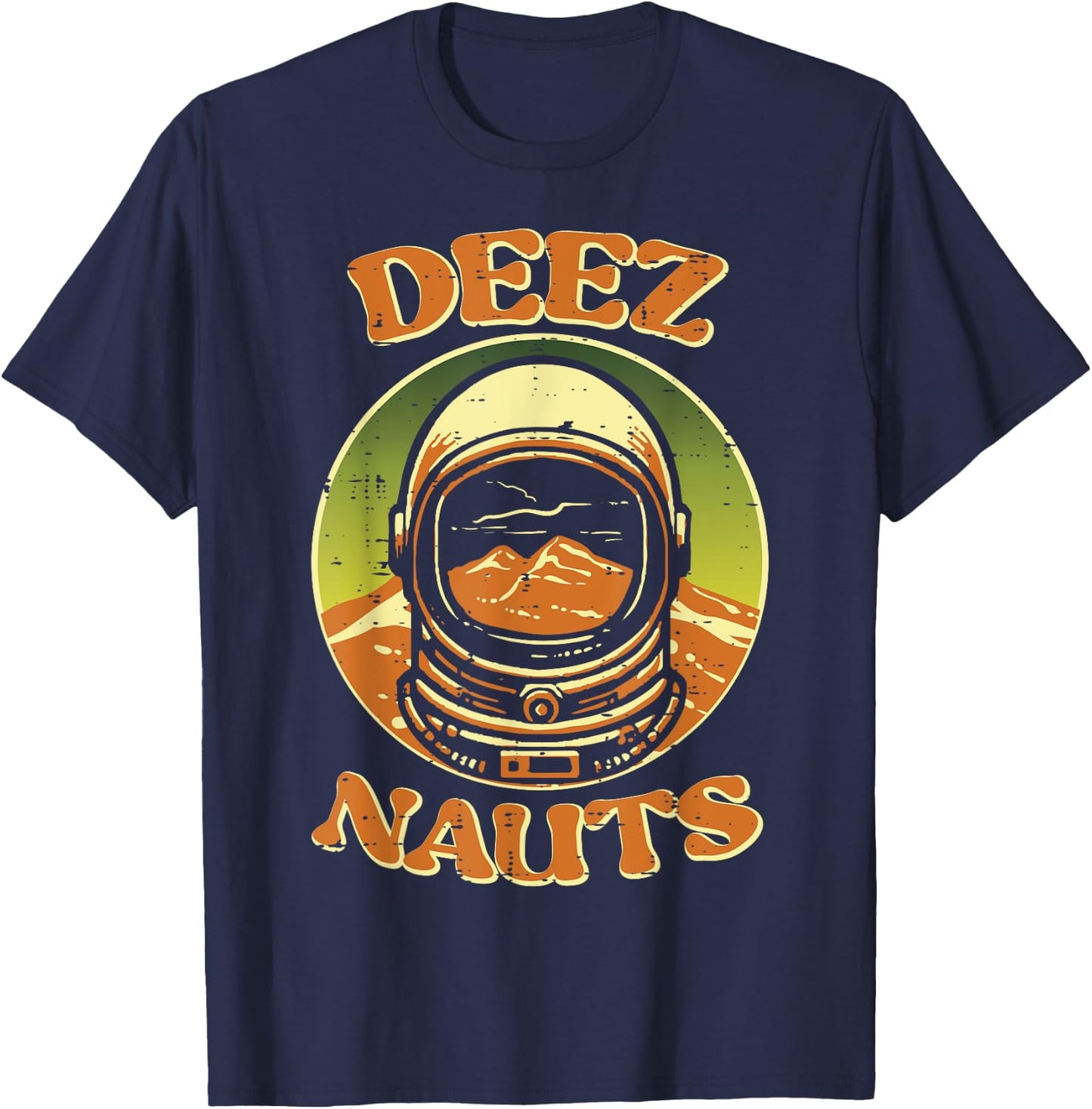 Astronaut Deez Nauts Nuts Funny Space Meme Men Kids Women T-Shirt - T-Shirt | Navy