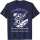 Fifth Grade Back To School Space Rocket Astronaut T-Shirt - T-Shirt | Navy