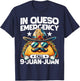 In Queso Emergency call 9 Juan Juan! Funny Pun Cinco de Mayo T-Shirt - T-Shirt | Navy