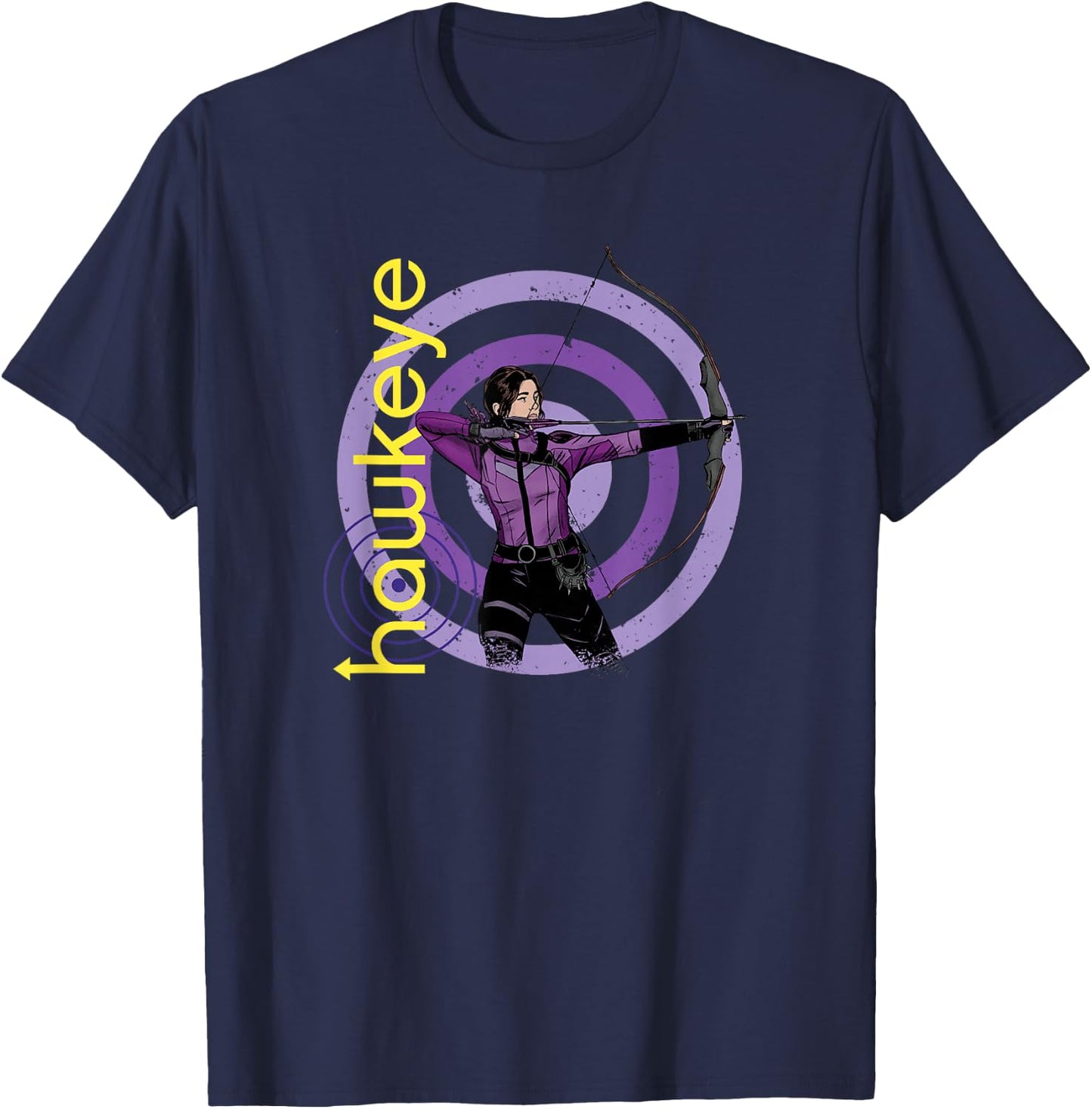 Marvel Hawkeye Kate Bishop On Target T-Shirt - T-Shirt | Navy