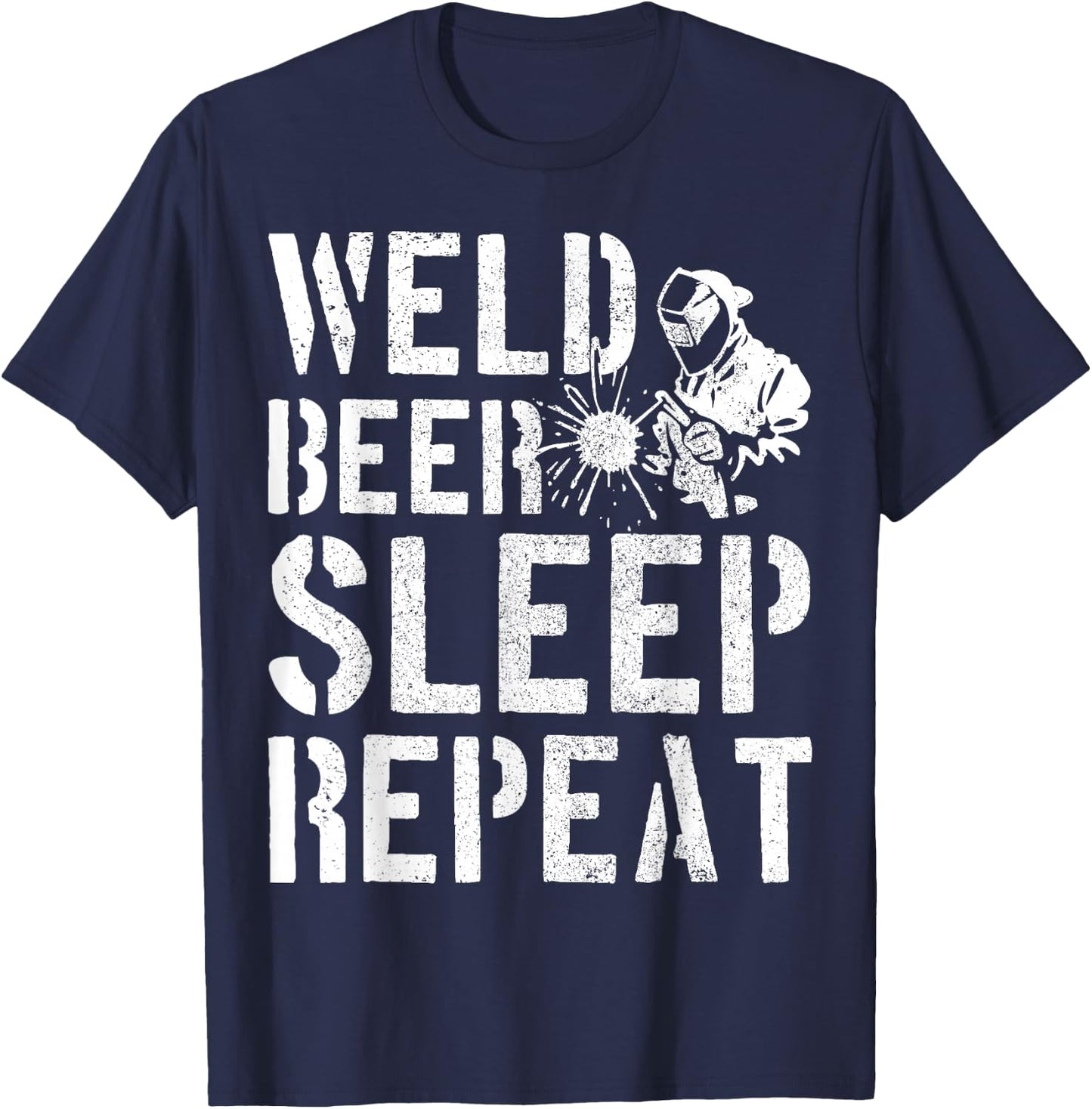 Welding Locksmith Welder Funny Gift T-Shirt - T-Shirt | Navy