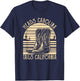 Heads Carolina Tail California Retro Vintage Country T-Shirt - T-Shirt | Navy