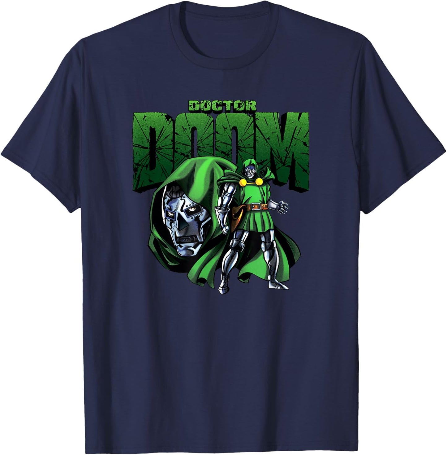 Marvel Fantastic Four Doctor Doom Epic Villain Classic T-Shirt - T-Shirt | Navy