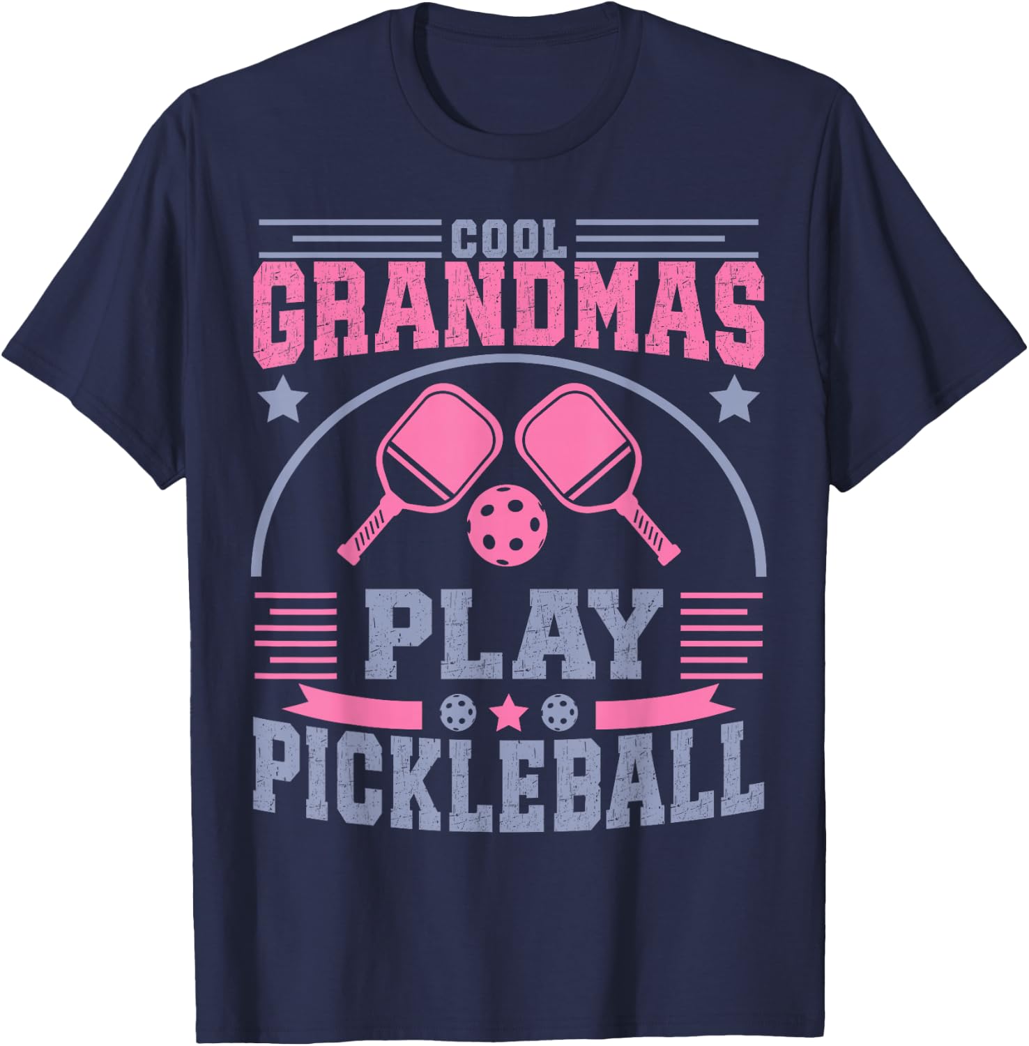 Cool Grandmas Play Pickleball Player Women T-Shirt - T-Shirt | Navy