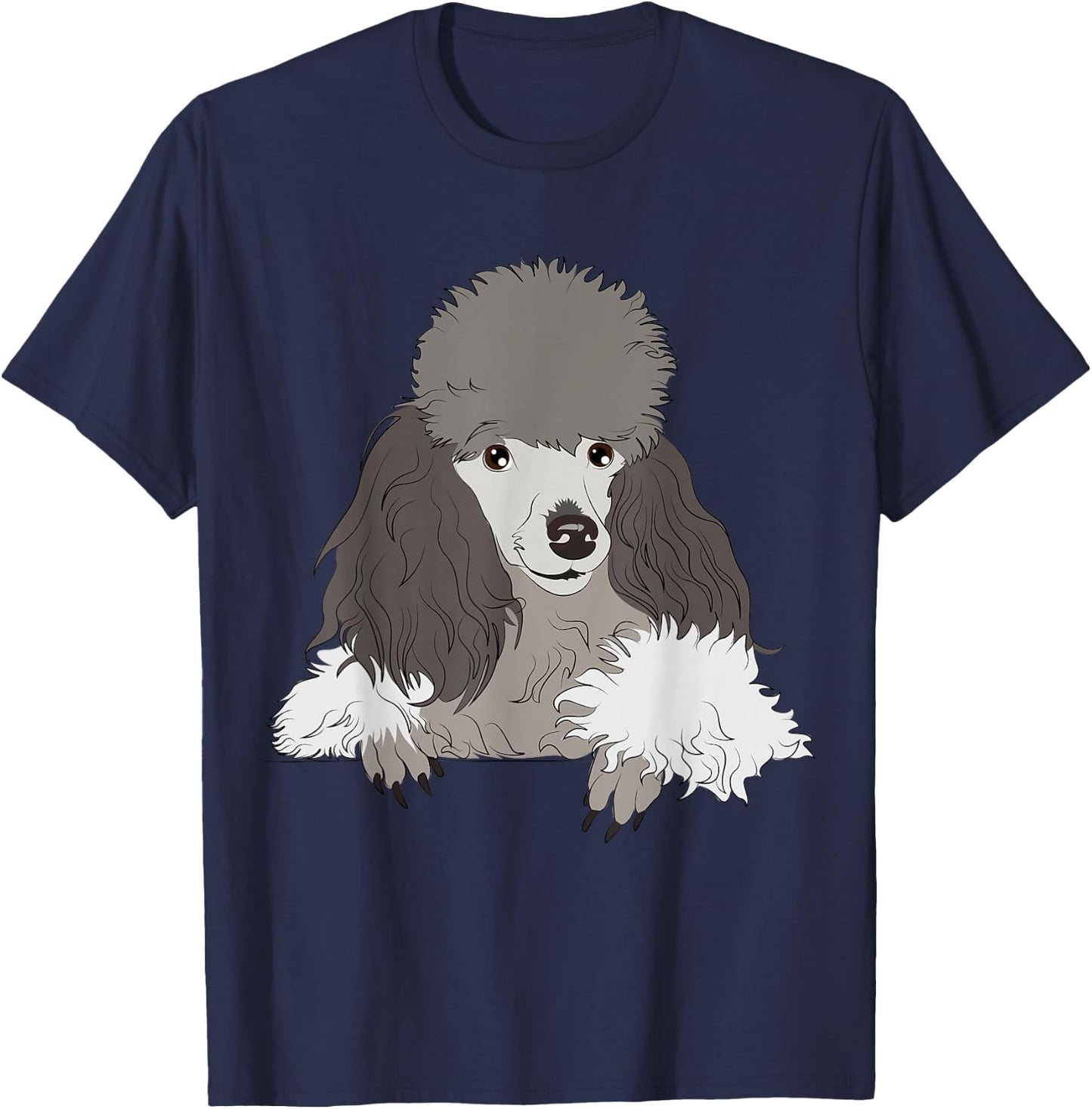 Sarcastic Dog Shirts Co18 Dog Lover Gifts Women's Graphic Cool Poodle Men's T-Shirt - T-Shirt | Navy