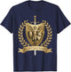 Archangel Catholic Religion Christianity Guardian Angel T-Shirt - T-Shirt | Navy