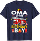 Oma Of The Birthday Boy Fire Truck Firefighter Party T-Shirt - T-Shirt | Navy