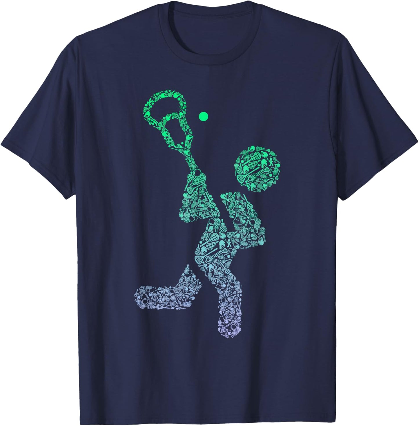 Boys Lacrosse Stuff | Lacrosse Player Stuff | Lacrosse T-Shirt - T-Shirt | Navy