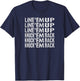 Line 'em Up Knock 'em Back Distressed Look T-Shirt - T-Shirt | Navy
