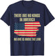There are no kings in America, 2024 US flag T-Shirt - T-Shirt | Navy