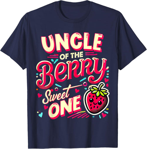 Uncle Of The Berry Sweet One Strawberry First Birthday
