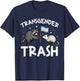 Transgender Trash Raccoon Opossum LGBTQ Trans Pride Ally T-Shirt - T-Shirt | Navy