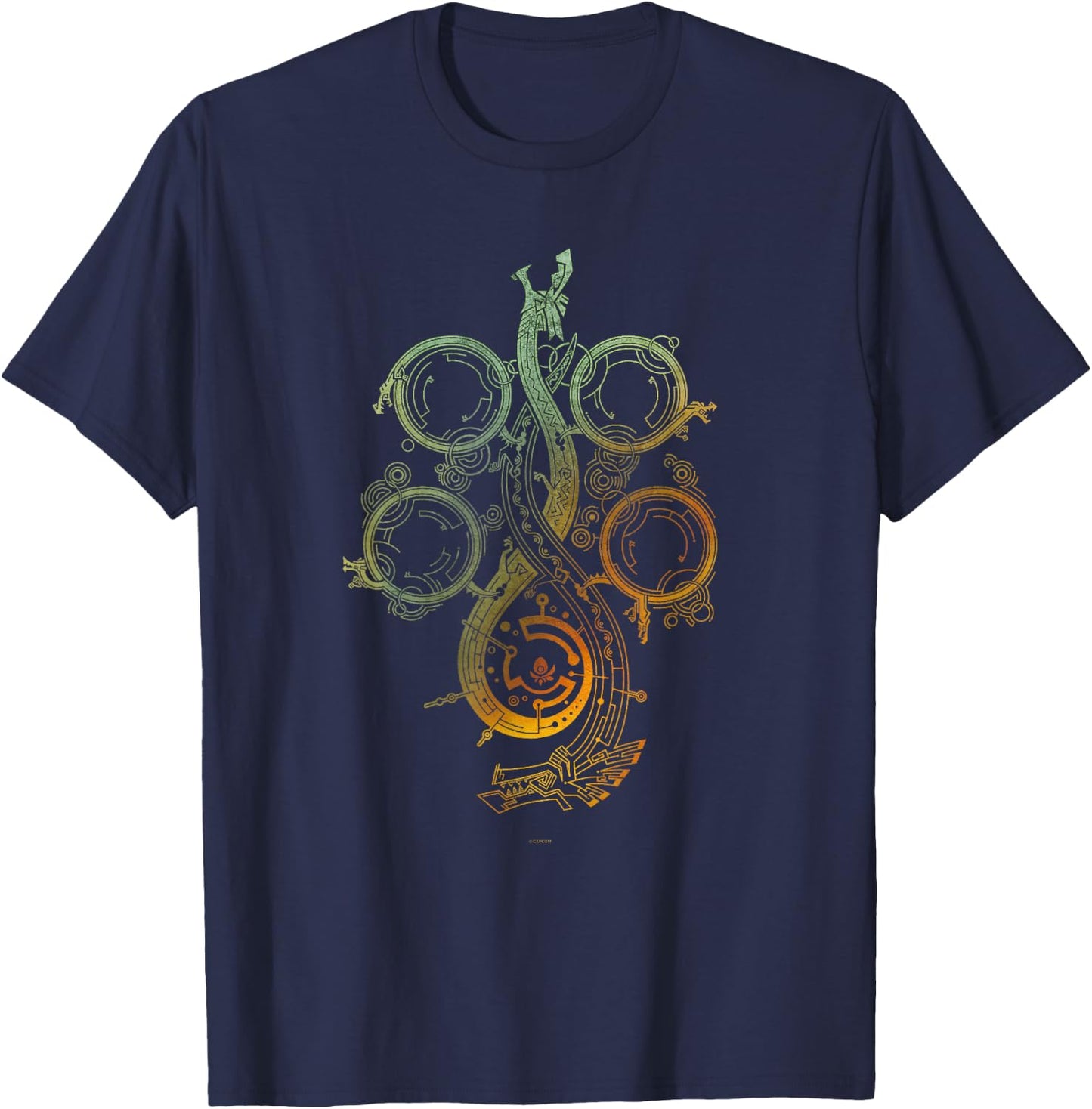 Monster Hunter Wilds Symbol T-Shirt - T-Shirt | Navy