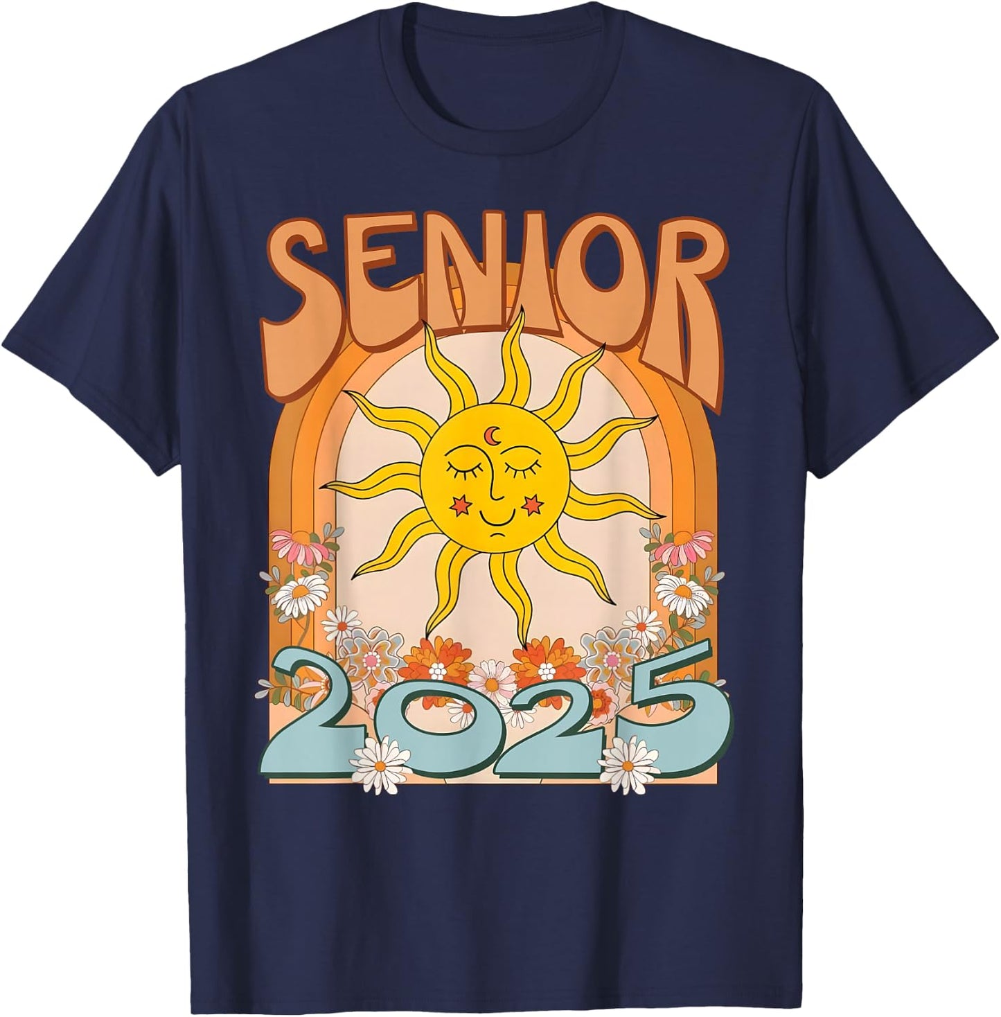 Senior 2025 Class of 2025 Seniors Graduation 2025 Funny T-Shirt - T-Shirt | Navy