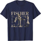 Bobby Fischer Chess Legend Vintage Portrait T-Shirt - T-Shirt | Navy