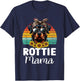 Rottweiler Mom Dog Lovers Rottie Mama Puppy Mother's Day T-Shirt - T-Shirt | Navy