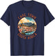 Cape Town South Africa Retro Distressed Circle Travel T-Shirt - T-Shirt | Navy