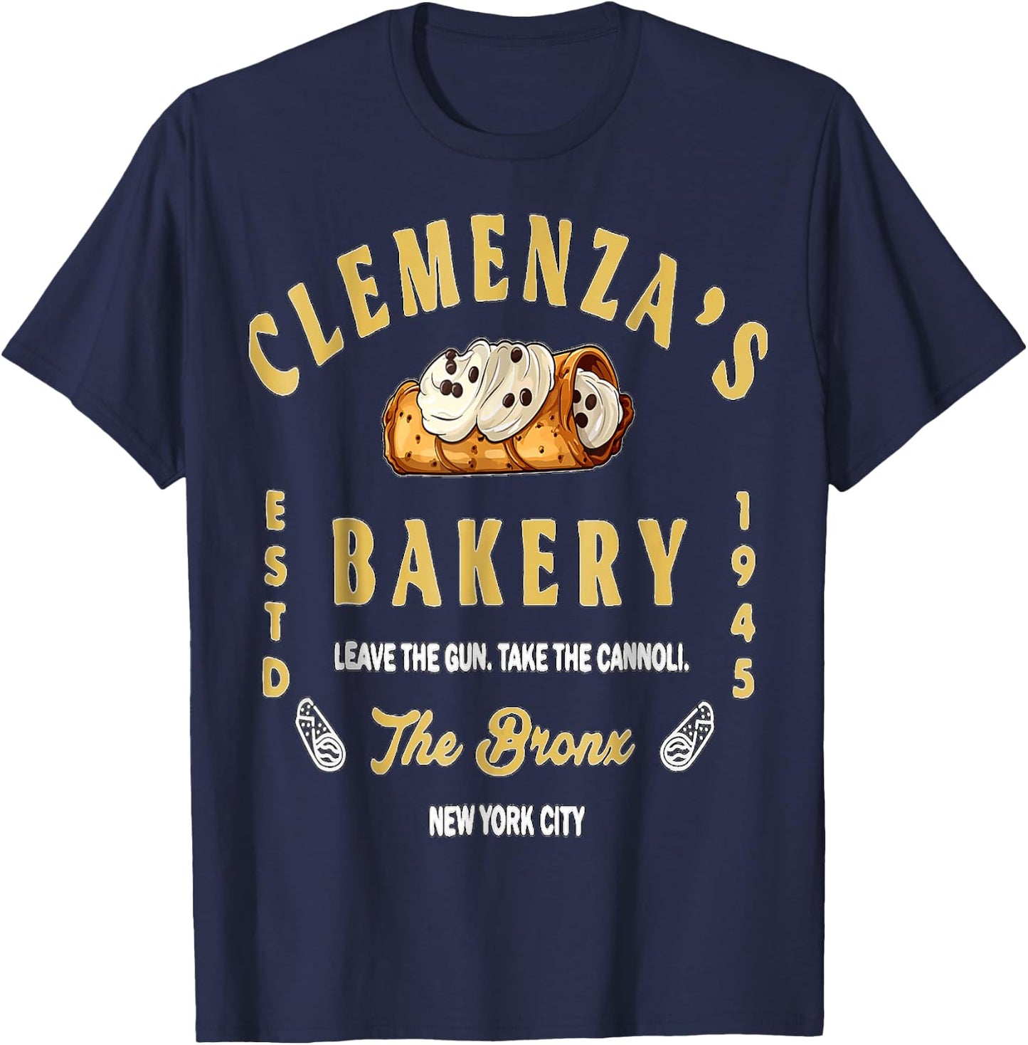 Clemenza Bakery Food Funny T-Shirt - T-Shirt | Navy