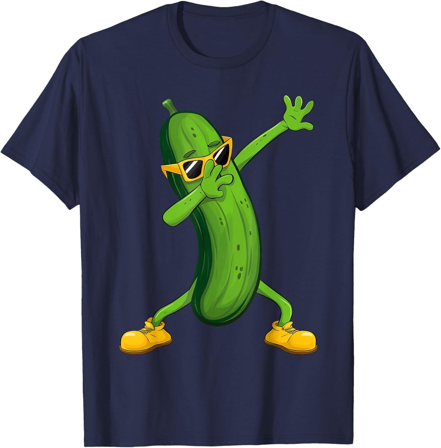 Dabbing Cucumber Dab Dance Pickle Gifts Kids T-Shirt - T-Shirt | Navy