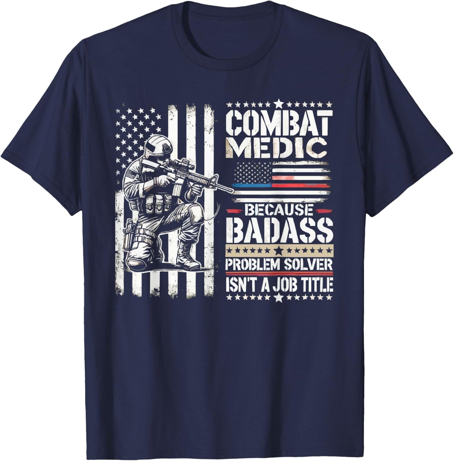 Combat Medic First Aid Field Medic Military T-Shirt - T-Shirt | Navy