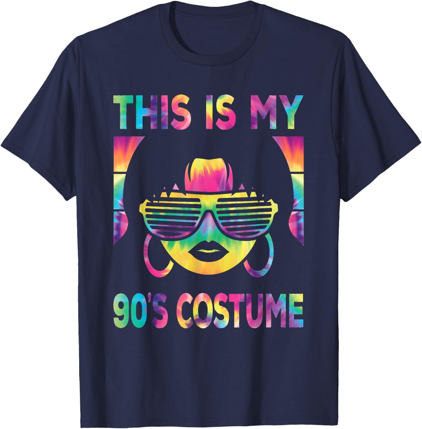 This Is My 90's Costume Women 1990s 90s Outfit Disco Party T-Shirt - T-Shirt | Navy