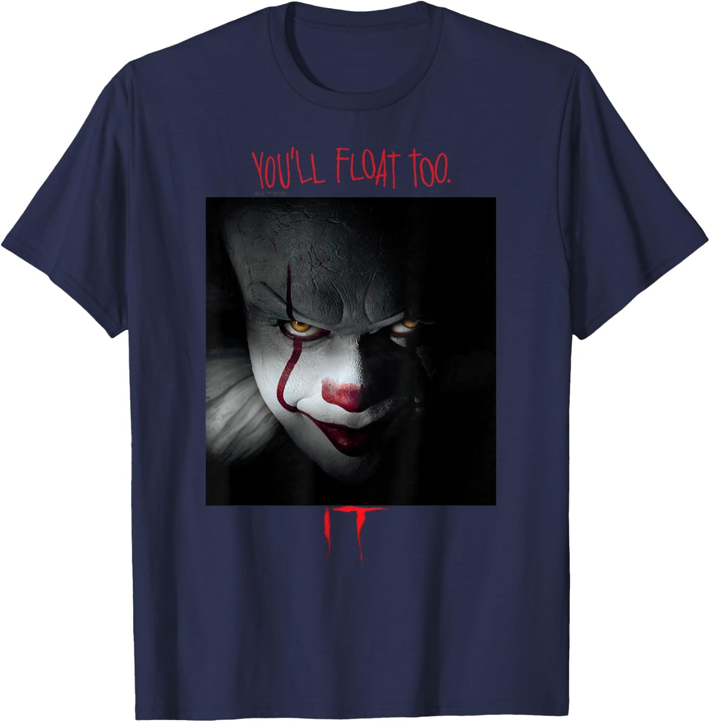 IT Films/TV Series - Pennywise You'll Float Too T-Shirt - T-Shirt | Navy