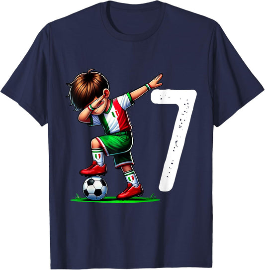 Children's Football Jersey 7 Years Birthday Gift 7 Years T-Shirt - T-Shirt | Navy