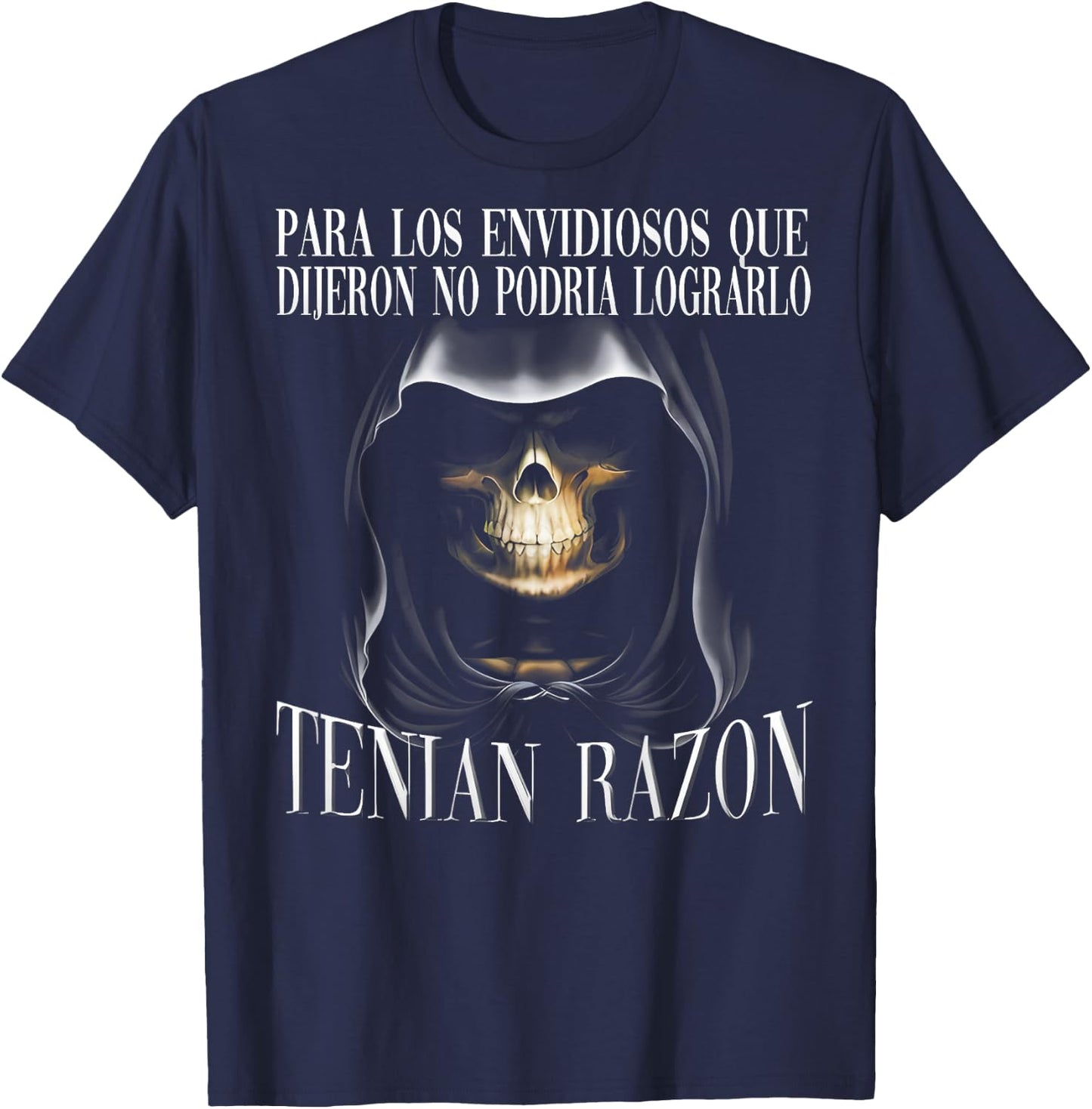 Para los envidiosos, Calacas Chidas Gym Con Frases Sarcastic T-Shirt - T-Shirt | Navy