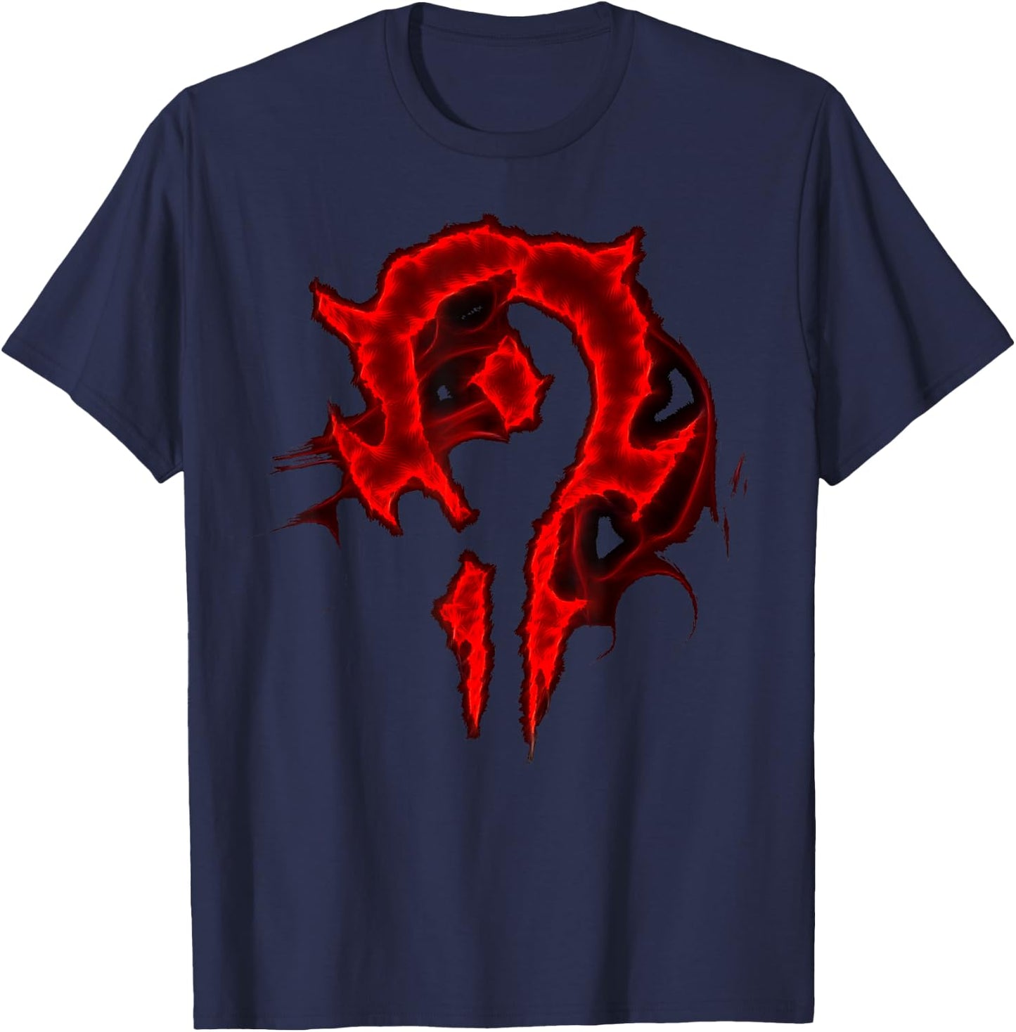 Warcraft Gaming Logo Horde Saturated Epic Crest Gamer T-Shirt - T-Shirt | Navy