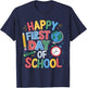 Happy First Day Of School Teacher Student Back To School T-Shirt - T-Shirt | Navy