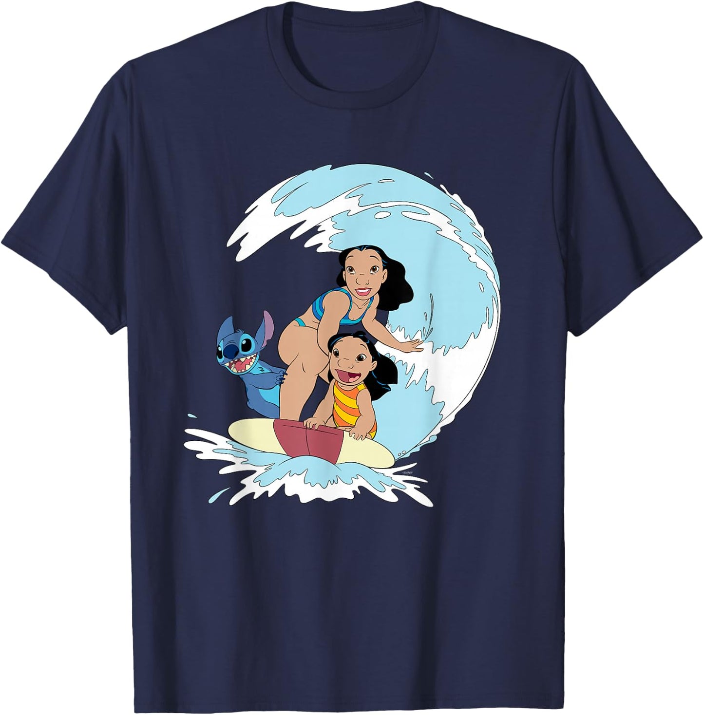 Disney Lilo and Stitch Nani Family Surf Sesh T-Shirt - T-Shirt | Navy