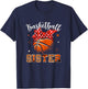 Basketball Sister Headband Leopard Sister Basketball Player T-Shirt - T-Shirt | Navy