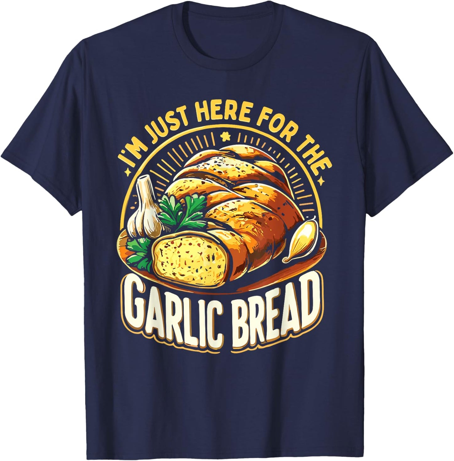 Garlic Bread T-Shirt - T-Shirt | Navy