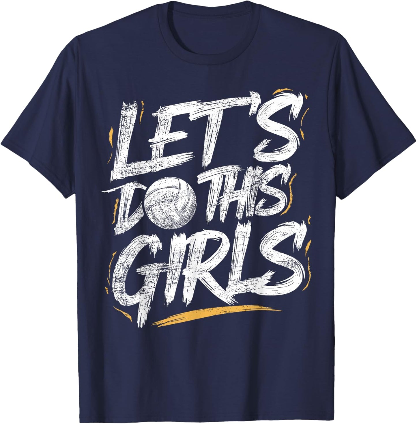 Girl Volleyball Player Women Volleyball Team - Volleyball T-Shirt - T-Shirt | Navy