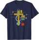 Vintage In Jesus Name I Sing Music Note Cross T-Shirt - T-Shirt | Navy