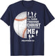 I Can Do All Things Through Christ Christian Baseball Fan T-Shirt - T-Shirt | Navy